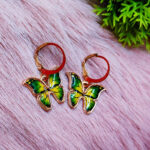 Cute Butterfly Hangging Huggie Earrings by Styliwish