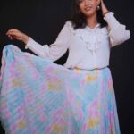 Chiffon Pleated Skirt by Styliwish