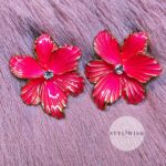 Korean Style Flower Stud Earrings by Styliwish