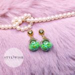 Glass Ball Drop Earrings by Styliwish